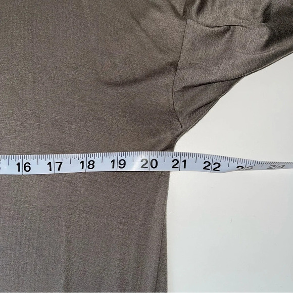 Maurices 24/7 Olive Green 3/4 Sleeve Crew Neck Casual Tee Small Women’s - Picture 6 of 10